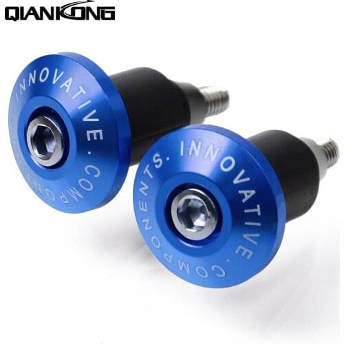 Universal 22MM Motorcycle CNC Aluminum Handlebar Grips Bar Ends grip end for Yamaha FZ6 FAZER 2004-2011 2009 2008 2005