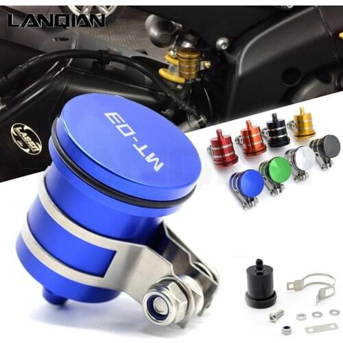 Universal CNC Motorcycle Rear Brake Fluid Reservoir Clutch Tank Oil Fluid Cup For YAMAHA xj6 MT03 MT-07 MT 09