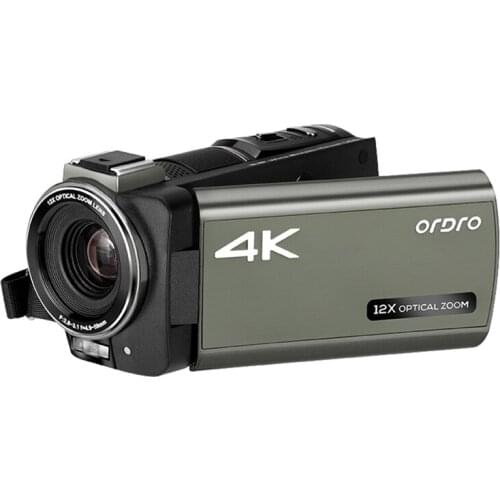 ORDRO AX60 4K Livestream Camcorder Video Camera 12X Optical Zoom Camera 3.5 Inch IPS LCD Video Recorder Live Broadcast