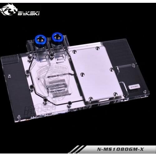 Bykski Full Cover Graphics Card GPU Water Block For MSI GTX1080/1070TI/1070/1060 Gaming X 8G ARMOR ,N-MS1080GM-X