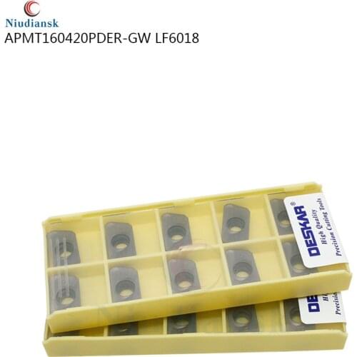 High-quality milling cutter blade APMT160420PDER-GW LF6018 CNC lathe turning tool carbide insert for processing stainless steel