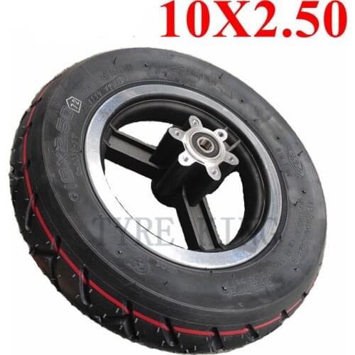 10x2.50 Wheel Tyre 10*2.50 Inner Tube Outer Tire with Hub for Electric Scooter Accessory