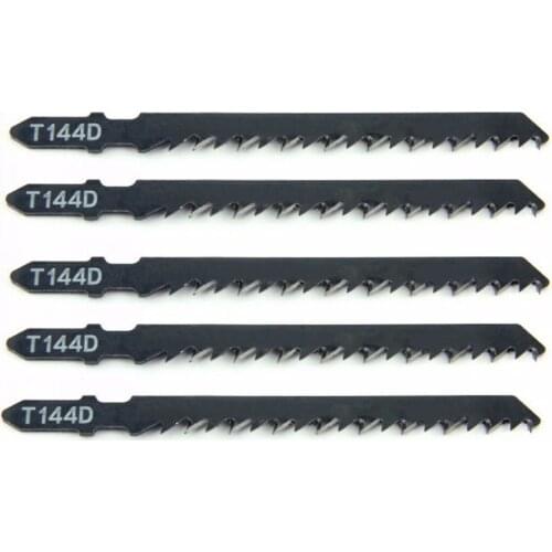 5pcs/set T144D HCS Curved Jigsaw Blades Extra Long For Wood Cutting 132mm Length