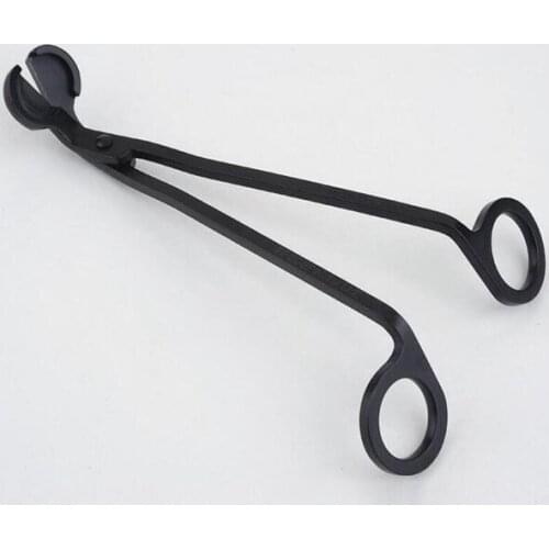 50pcs/lot 17CM Stainless Steel Candle Wick Trimmer Oil Lamp Trim Scissor tijera tesoura Cutter Snuffer Tool Hook Clipper