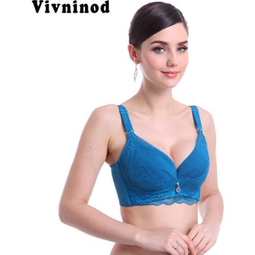 New Underwire Convertible Straps Sexy Womens Lace Support Push Up Bra 42C Deep V Push Up Bra Lingerie Padded Brassiere Drop Top