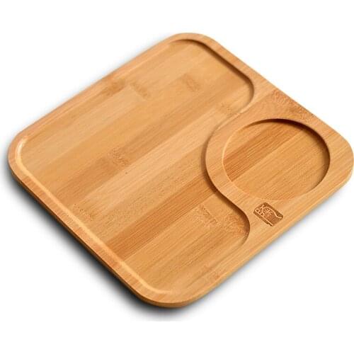 20.5X20.5cm Coffee Tea Set Big Natural Bamboo Tea Tray,Square Bamboo Puer Tea Board Table Bamboo gongfu tea tray