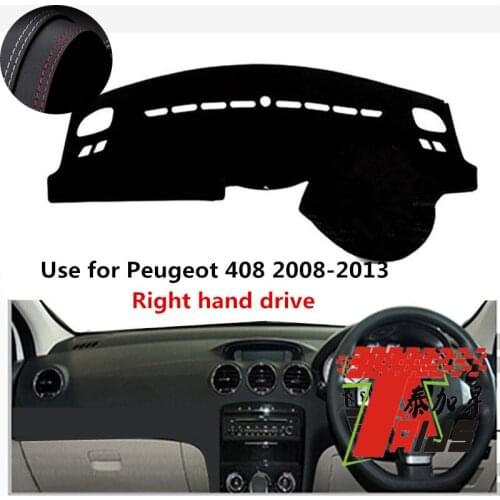 TAIJS Factory Avoid light Leather Car Dashboard Cover For Peugeot 408 2008 2009 2010 2011 2012 2013 Right hand drive