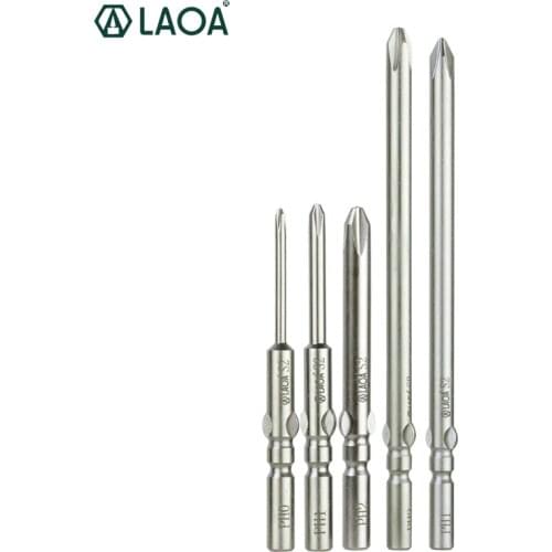 LAOA 10pcs Set 5/6mm Phillips Electric Screwdriver Bits Set Bit for Screwdriver S2 Ph1 Ph2 With Magnetic