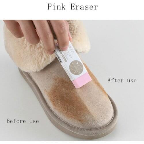 Shoe Eraser Suede Sheepskin Matte Leather Shoes Fabric Care Clean Eraser Decontamination Wipe White Shoe Natural Rubbing Brush