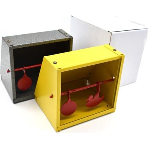 New Stainless Steel Self Spinning Resetting Target with Pellet Trap for Indoor Outdoor Ranges Shooting Training