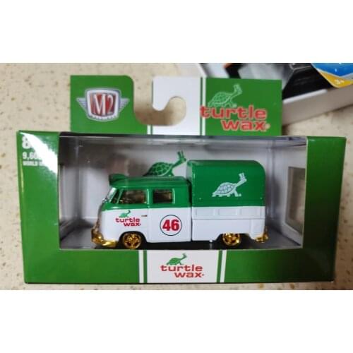 NEW M2 machines 1/64 scale 1959 VW double cab truck TURTLE WAX limited Collection diecast simulation model car