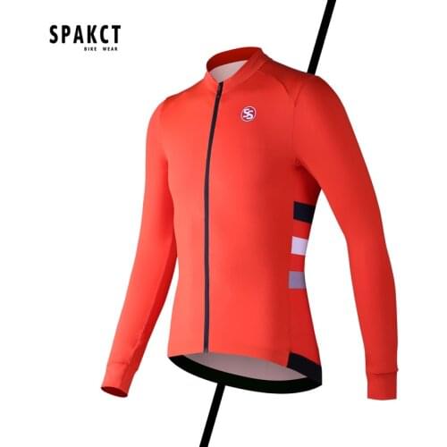 Spakct Cycling Clothes Long Sleeve Mens Spring And Summer Breathable Riding Elastic Breathable Long Coat Road Bike Suit Women