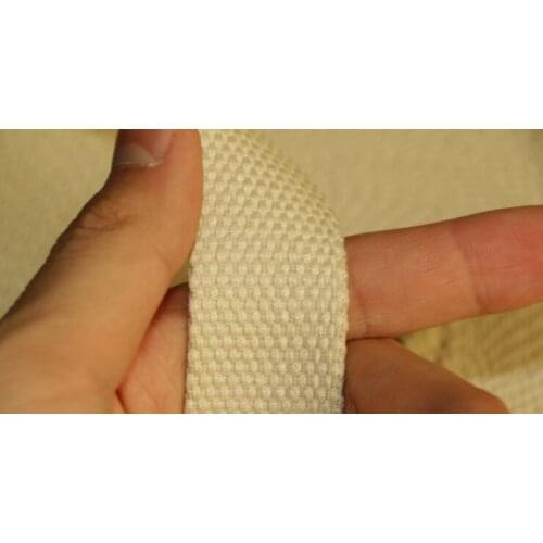 Wholesale price! 20mm, 50Yards Diy Rice white knitted ribbons belt canvas bag webbing, bag luggage ribbons