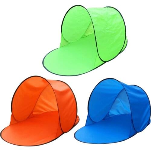 Leisure Tent Single Layer Sun Protection Camping Tent The tent pops out in a few seconds light breathable non-toxic odorless