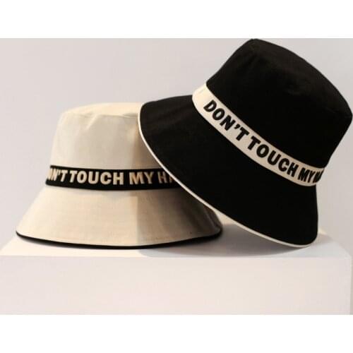 Luxury Summer Panama Bucket Hat For Women Men Solid Color Letter Hip Hop Hats Round Top Sun Fisherman Cap Travel Beach