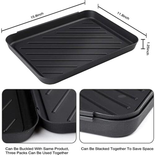 Flower Pot Tray Boot Shoes Tray Drying Mat Dirt Rug Household Multi-Purpose Black Garage Indoor Outdoor Dog Water Litter Box