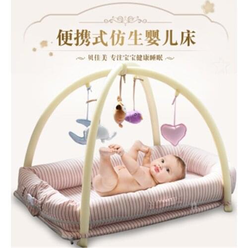 Portable Baby Crib Nursery Travelling Baby Bed Crib Infant Toddler Sleeping Baby Cot Imitation Uterine Bed