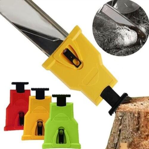 Chainsaw Teeth Sharpener Portable Sharpen Chain Saw Bar-Mount Fast Grinding Sharpening Chainsaw Chain Woodworking Tools