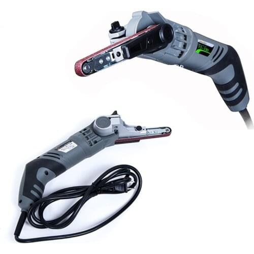 Hand - holding type 6 gear stepless speed belt sander YL-330 small portable metal sandpaper polishing machine