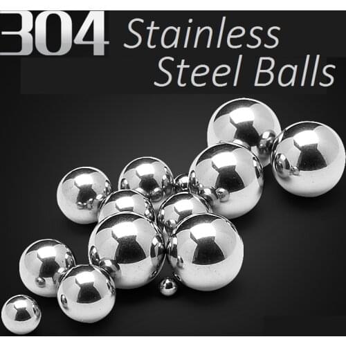 304 Stainless Steel Balls 2mm 2.38mm 2.5mm 3mm 4mm 5mm 6mm 7mm 8mm 9mm 9.525mm 10mm 11mm 12mm for Ball Bearings Steel Beads