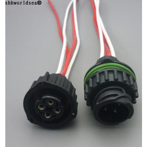 Shhworldsea 4pin 3.5mm way male and female automotive electrical plug sealed connector 1-967402-1 1-967325-1