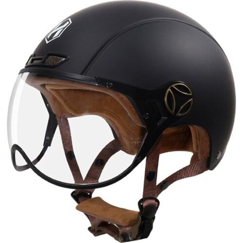 HNJ Motorcycle Helmet Open Face Moto Casque Men And Women Four Seasons General Half Helmet Motorbiker Scooter Riding Helmet