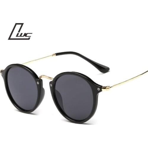 2016 Retro Male Round Sunglasses Women Men Brand Designer Sun Glasses for Women Alloy Mirror Sunglasses Ray Ladies Oculos De Sol