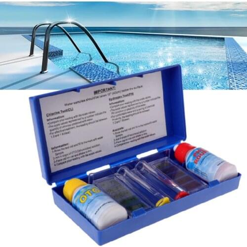 1Set PH Water Quality Tester Set Chlorine Hydroponics Testing Swimming Pool Aquarium Water Quality Analyzer Tool