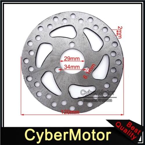 29mm 120mm Brake Disc Rotor For 2 Stroke 47cc 49cc Engine Gas Electric Scooter Pocket Bike Mini Dirt Kids ATV Quad 4 Wheeler