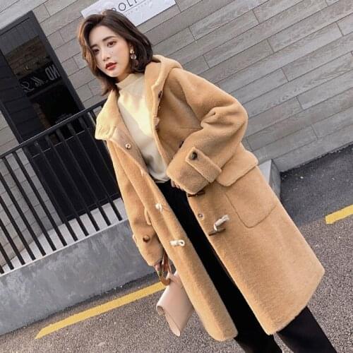 Fur Real Coat Female 100% Wool Coats Winter Jacket Women Clothes 2020 Sheep Shearling Fur Long Coat Casaco Feminino MY s