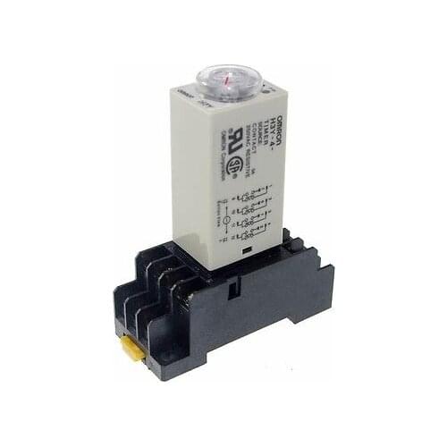 110Vac H3Y-4 Power On Time DelayRelay Solid-State Timer max 10Min 4PDT 14Pin