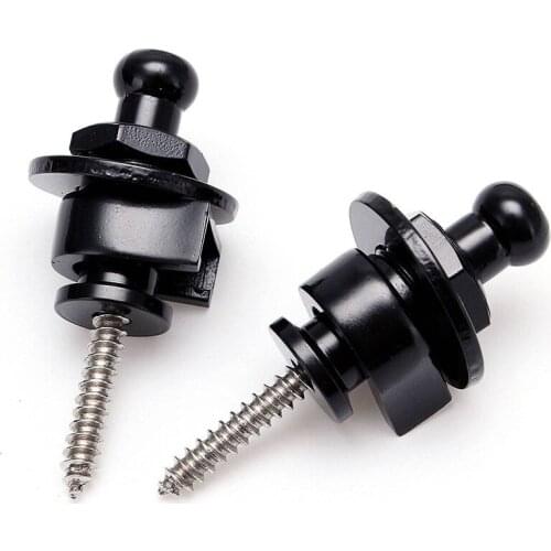 2PCS Strap Lock Security Lock End Button Guitar Straps Belt Buckle For Guitar