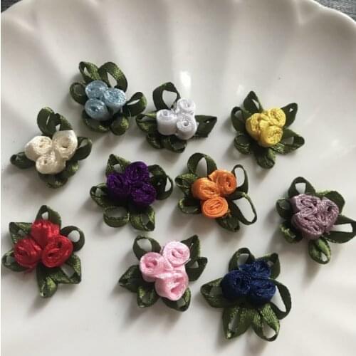 20 Pieces 2cm Artificial Flower Lace Applique Daisy Flower Floral Lace Patches for Garment Clothes Accessories