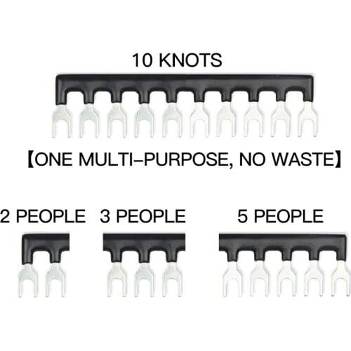 5PCS TBC-10A ten bit terminal connector strip short circuit piece connection piece with insulation sheath