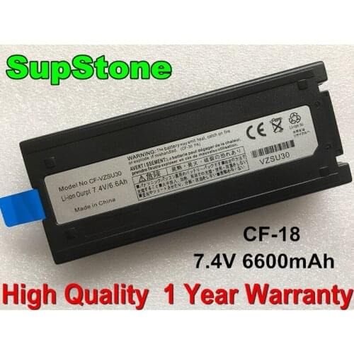 6600mAh SupStone New CF-18 laptop battery for Panasonic Toughbook CF-18 CF-VZSU30B CF-VZSU30BU CF-VZSU30A CF-VZSU30U CF-VZSU30