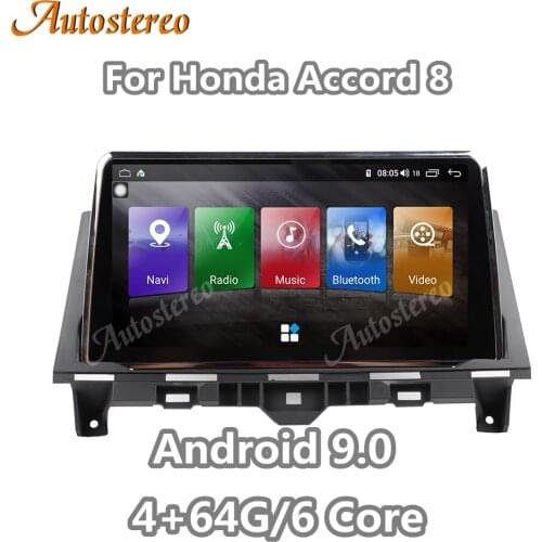 Android 10.0 7862 Carplay Car GPS Navigation For Honda Accord 8 2008-2011 Head Unit Multimedia Player Auto Stereo Tape Recorder