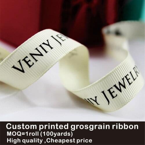 Free design Grosgrain ribbon customized logo printed, decoration Personalized wedding invitations ribbon 100yard/lot