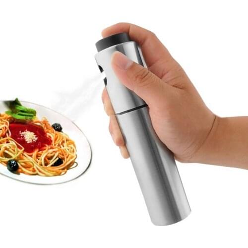 Outdoor BBQ Tools 80ml Stainless Steel Oil Spray Fine Mist Spray Pump Olive Vinegar Soy Sprayer Portable Bottle Dispenser Gadget