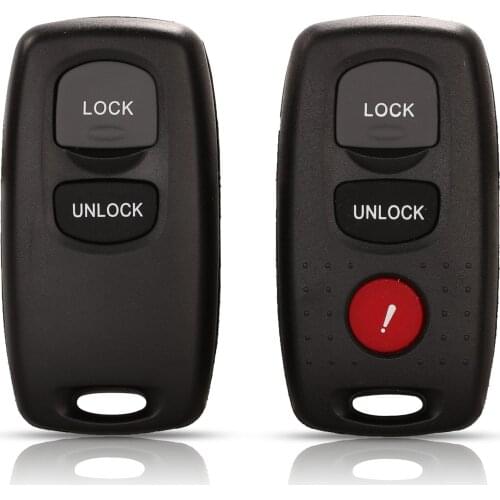 Kutery 10pcs/lot 2/3 Buttons Replacement Remote Car Key Shell Case Fob For Mazda 2 3 6 Series 323 626 2004 -- 2010