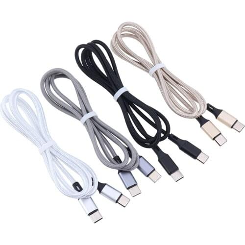 2A USB C to Type-C Cable PD Fast Charge Data Cables for Samsung S9 Plus Huawei P30 Xiaomi Redmi Note 7 USB-C Cord Wire 500pcs