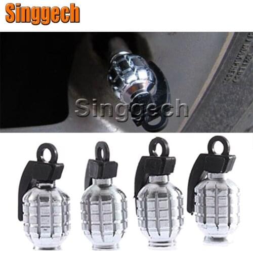 4pcs/Lot Grenade Design Tire Valve Caps For Opel Astra H J G Insignia Mokka Corsa D Vectra C Zafira Meriva For Jaguar XE XF XJ
