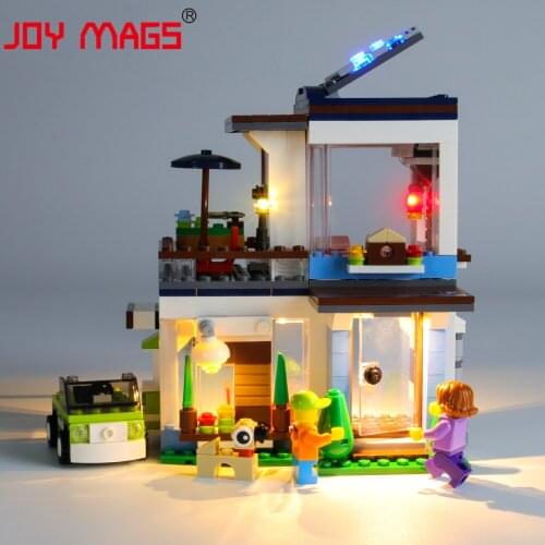 JOY MAGS Only Led Light Kit For 31068 Creator Modular Modern Home Compatible With 24048 , (NOT Include Model)