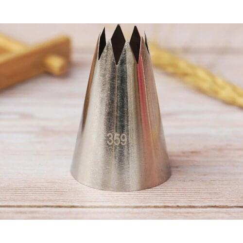 #359 Open Star Piping Nozzle Cake Decorating Tools Stainless Steel Icing TipCream Nozzles Bakeware Pastry Tips Large Size
