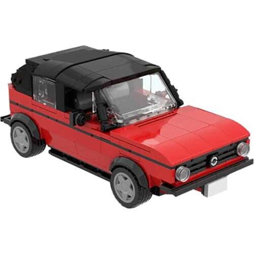 MOC MK1 Golf Sports Car Model Building Blocks Bricks Kit Racing Vehicle Idea Assemble Famous City Toys For Children Gifts