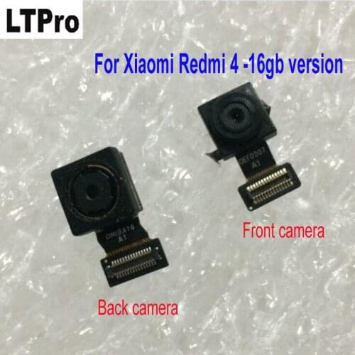 LTPro original front Back Big Main camera Module Flex Cable For Xiaomi Redmi 4 Standard Edition 2GB RAM 16GB ROM Replacement