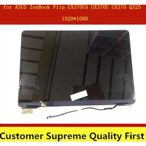 FOR ASUS ZenBook 3 ux370 ux370u UX370UA UX370UR screen 13.3-inch touch LCD display component for the entire upper part blue