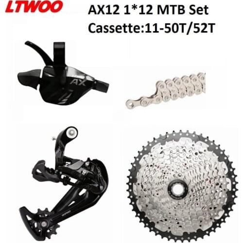 12 Speed MTB Groupset AX12 Shifter Rear Derailleur 12s 11-50/52T K7 Cassette Mountain Bike 1*12 Group Set 12s HG Kit For Shimano