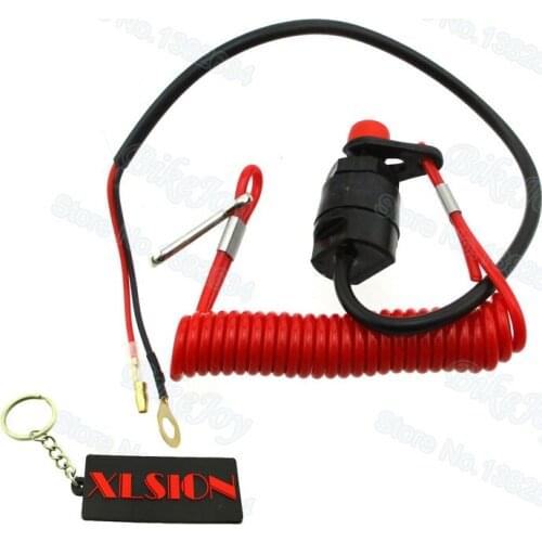 Safety Tether Lanyard Kill Stop Switch For Outboard Motor Boat Jet Ski ATV Snowmobile Scooter Dirt Bike