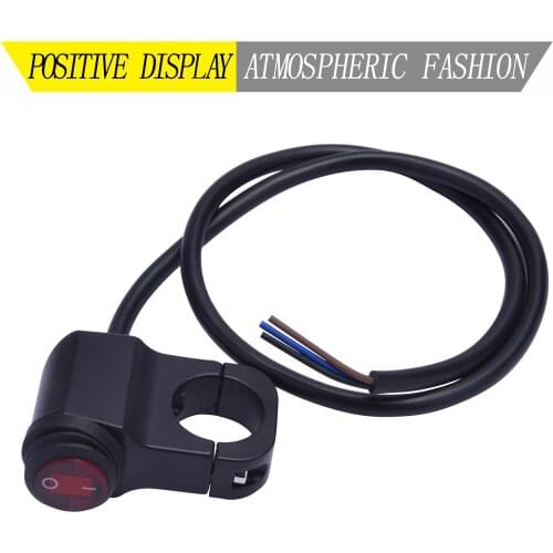 LDDCZENGHUITEC 22mm 12V 10A Black Motorcycle CNC Aluminum-alloy Fog Brake Light Handlebar Headlight Waterproof On Off Switch New
