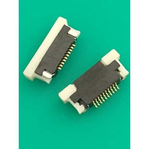 FPC connector 0.5 pitch 10 pin Drawer Upper LCD Screen Cable Socket Thickness 2.0mm For 0.3mm FFC Cable